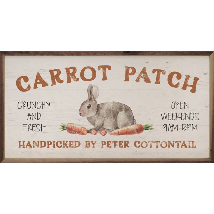 Carrot Patch Bunny Whitewash for wholesale by Kendrick Home
