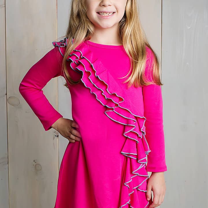 Lemon Loves Lime Boutique - Wholesale Dress - Kids - Cascade Dress-Cabaret