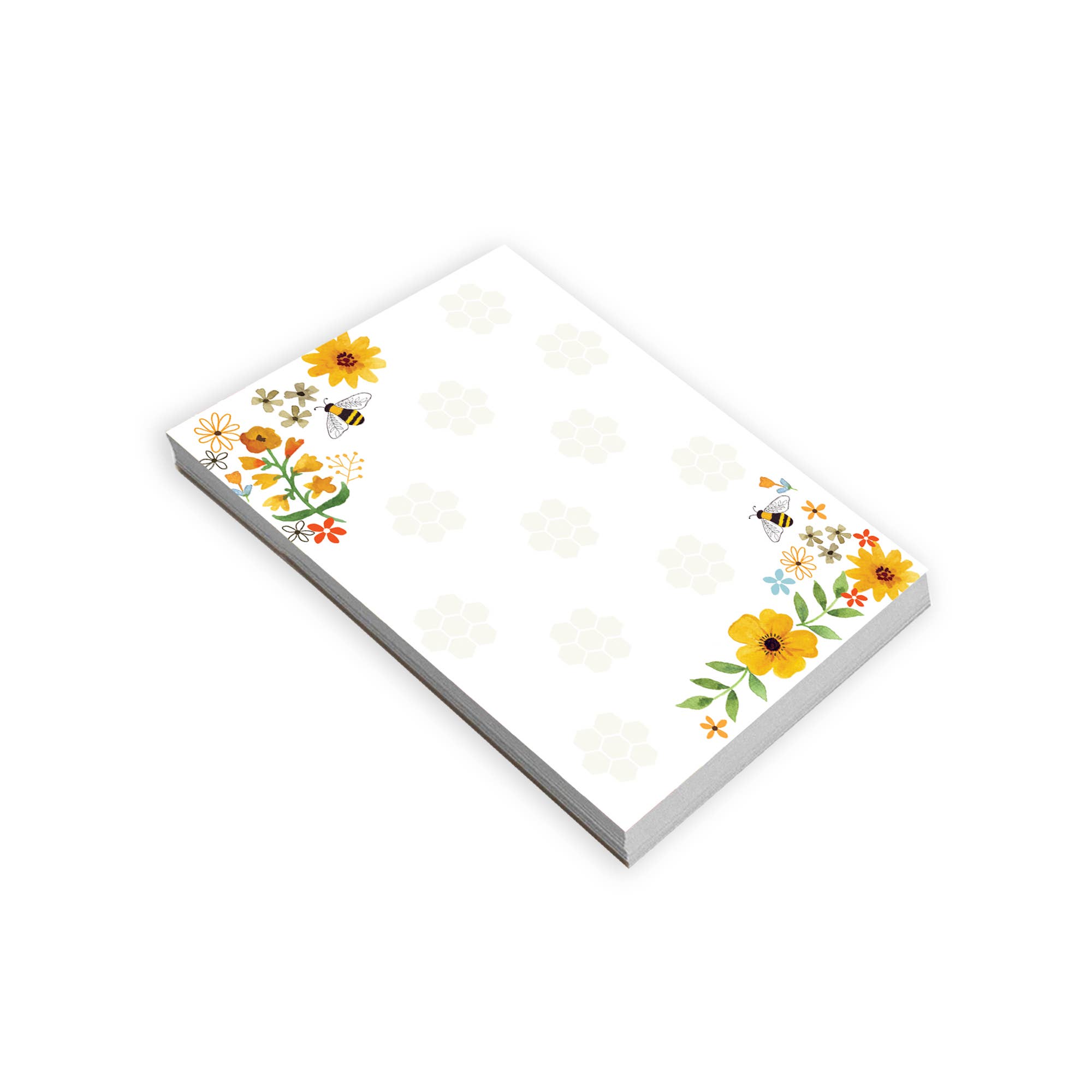 GINA B DESIGNS - Vente Blocs-notes - Mémo - Fleurs d'abeilles et nid d'abeille