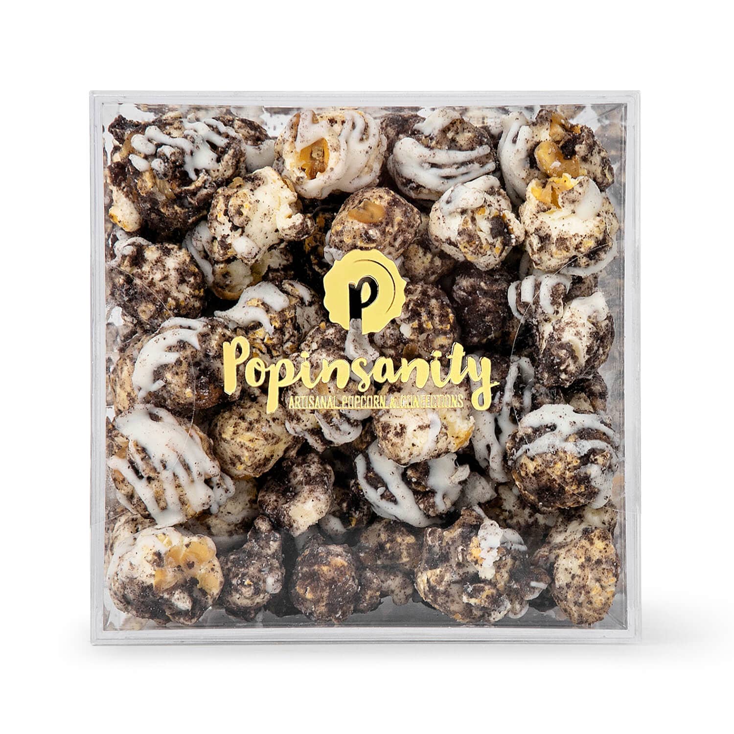 Popinsanity Popcorn & Confections – wholesale Popcorn – Cookies and Cream Gourmet Popcorn - Elegant Holiday Gift Box1