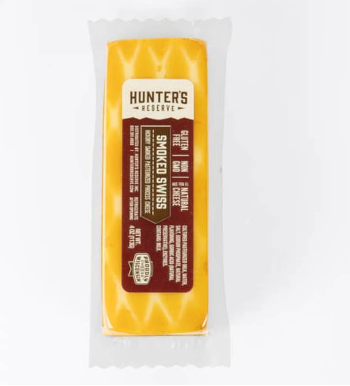 Sergio's Charcuterie - Wholesale Cheese - Hunter's Reserve Smoked Swiss 4oz