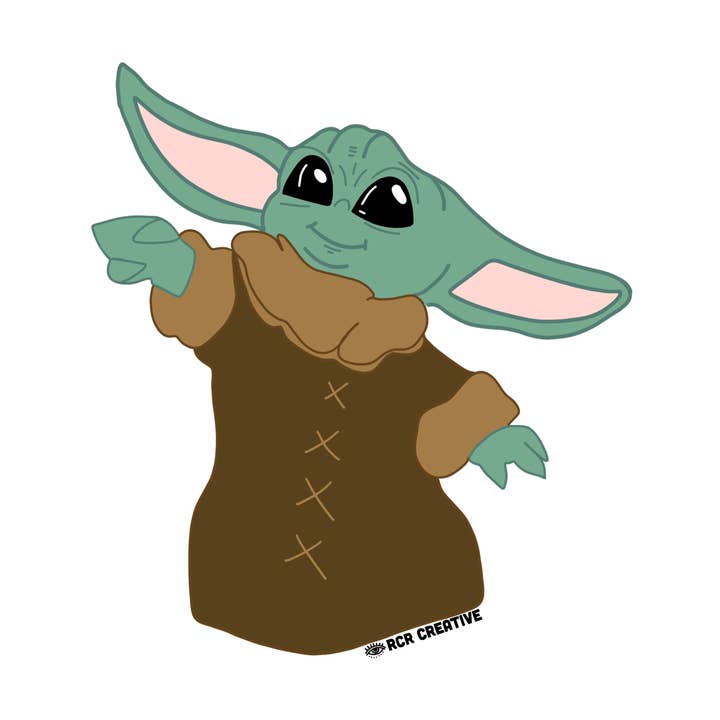 Adesivo Baby Y*da per la vendita all'ingrosso da parte di RCR Creative