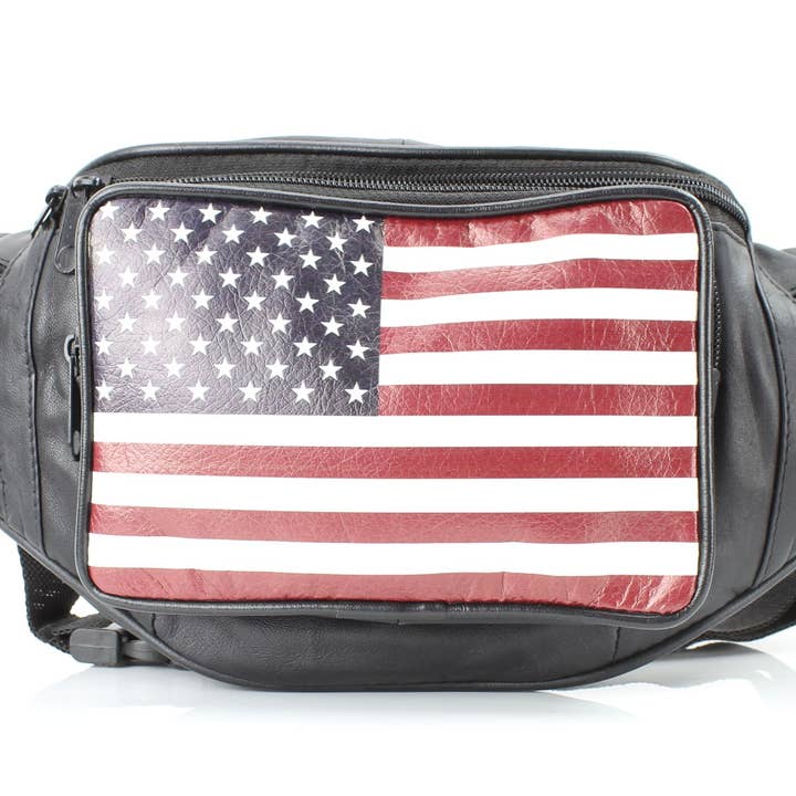 Pacote de Cintura Bandeira Americana AF 003 por atacado de Leather Impressions Inc