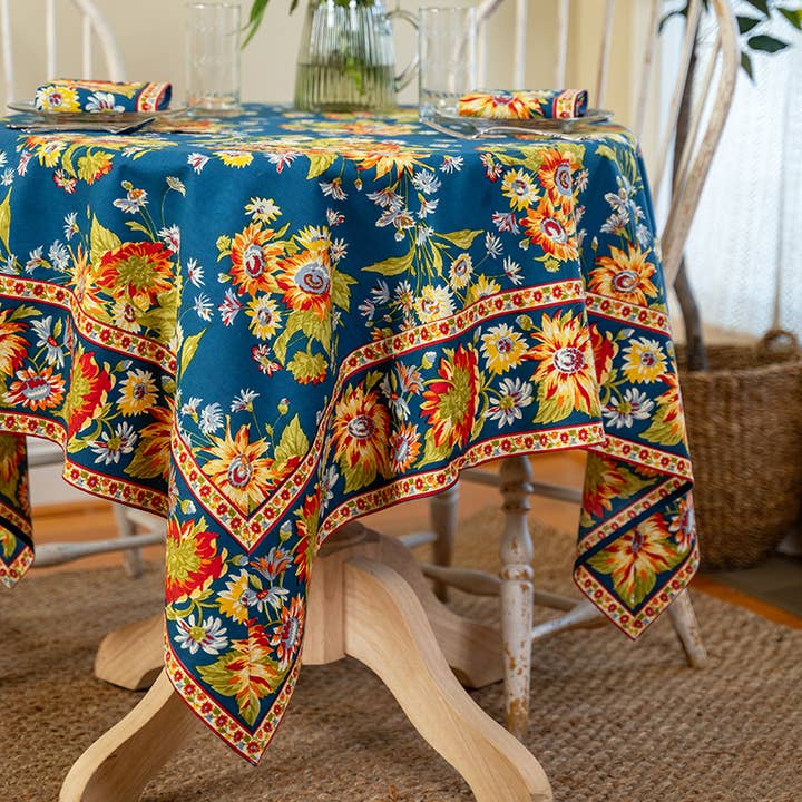 Toalha de Mesa Marguerite - Verde-azulado por atacado de April Cornell