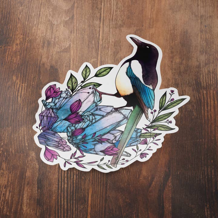 Print is Dead – wholesale Sticker – Crystal Magpie - Vinyl Sticker1
