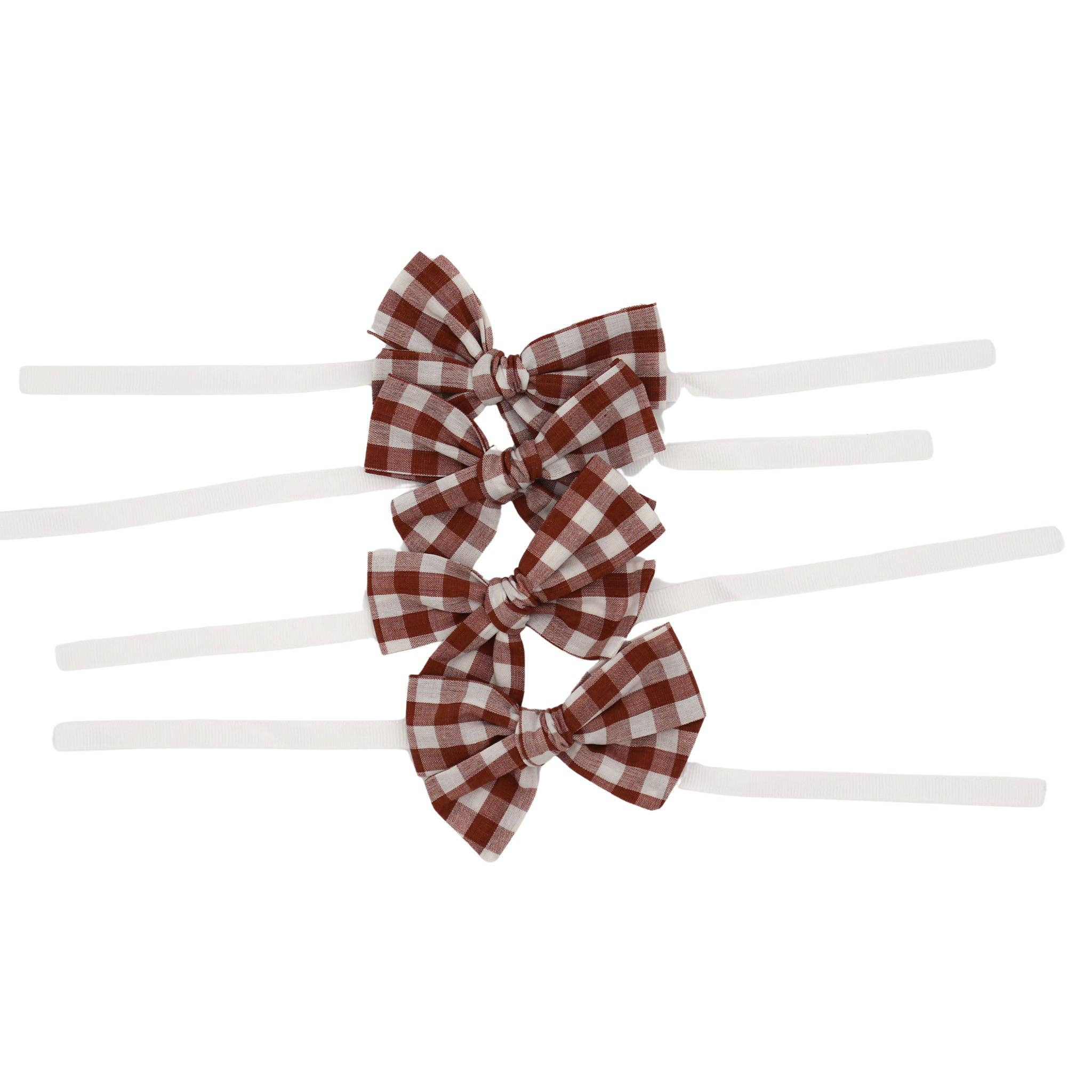Ro’Table NYC - Wholesale Napkin Ring - Pecan Gingham Linen Napkin Bow Tie - Set of 61