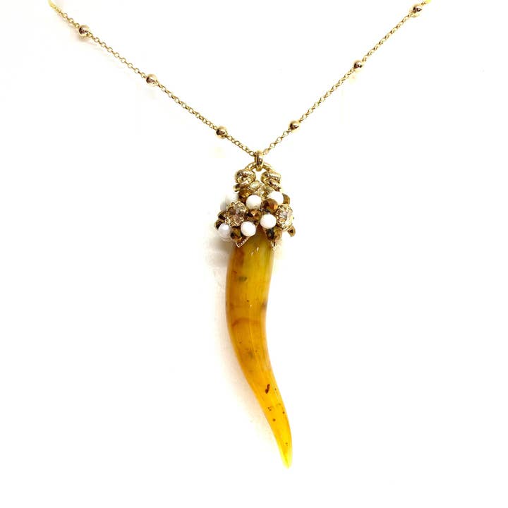 DITTA Alessandra Avallone - Wholesale Pendant/Charm Necklace - Horn necklace1