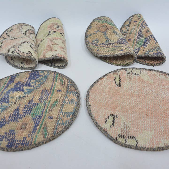 Kilim Pillow Decors - Wholesale Placemat - Turkish Rug Dining Set: Supla, Coaster, Underplate1