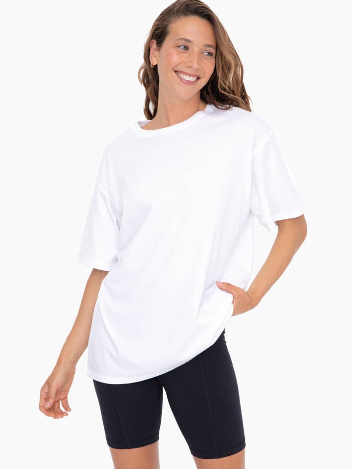 Organic Cotton Boyfriend Tee for wholesale by Mono B