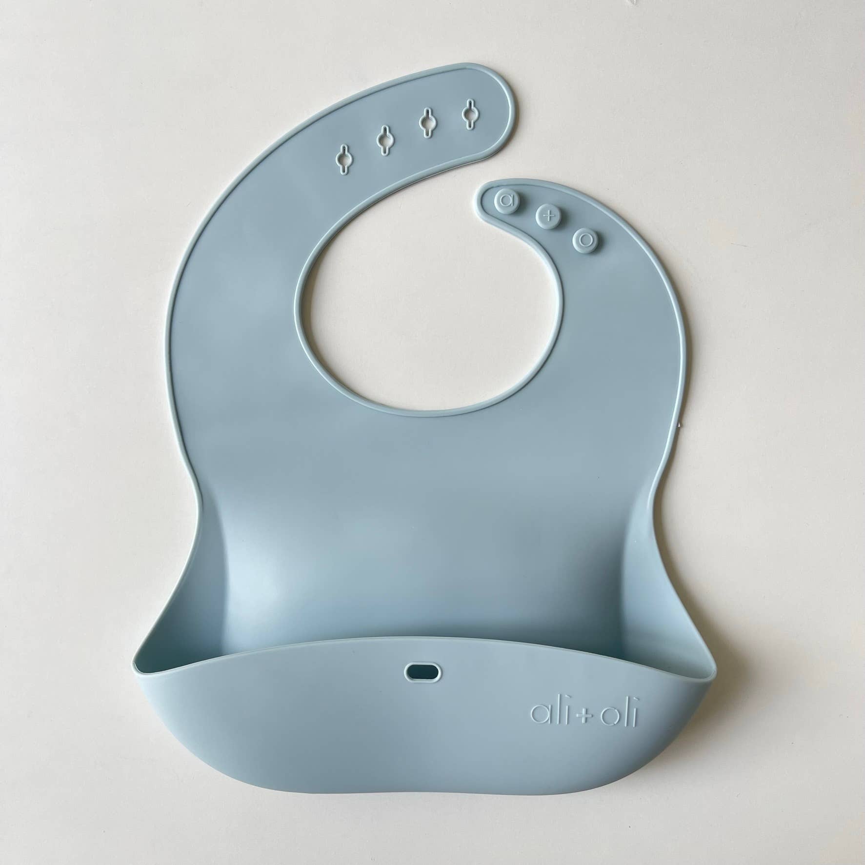Ali+Oli - Wholesale Bib - Baby - Silicone Baby Bib Roll Up & Stay Closed - (Sky)5