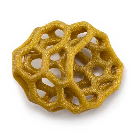 Cube en plastique organique imprimé en 3D, dentelle, doré pour la vente par FATES, style with a story