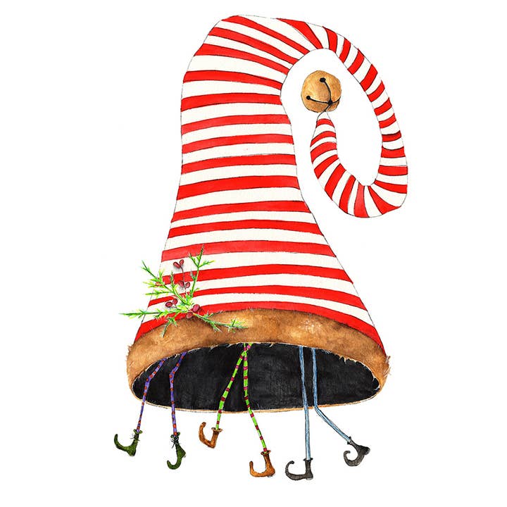 The Gnat - Wholesale Christmas Card - Sneaky Elves1