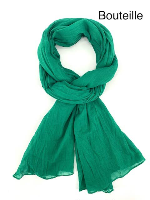 Maison Unik Accessoires - Wholesale Scarf - Unisex - Plain Cheche Scarf 100% Cotton - Unisex - 54 colors1