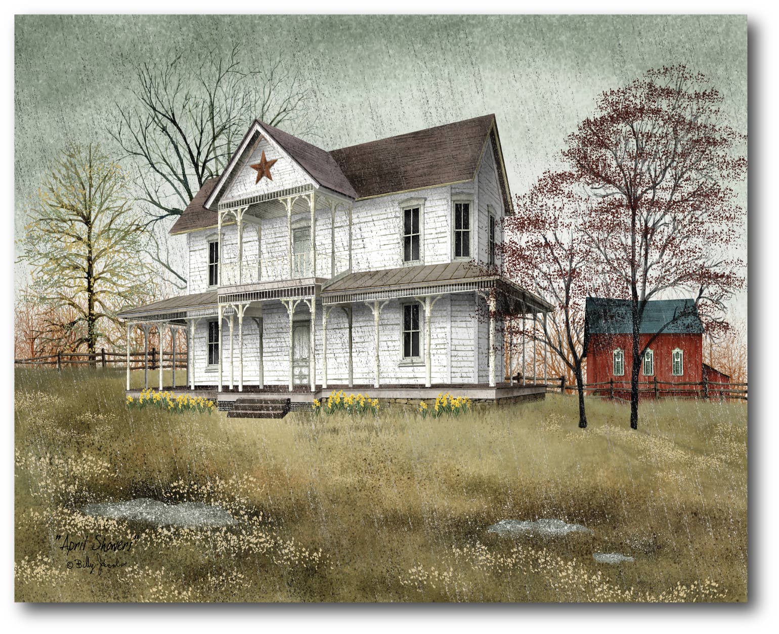 Courtside Market – Engroshandel Kunsttryk – April Brusere Galleri - Indpakket lærred Vægkunst0