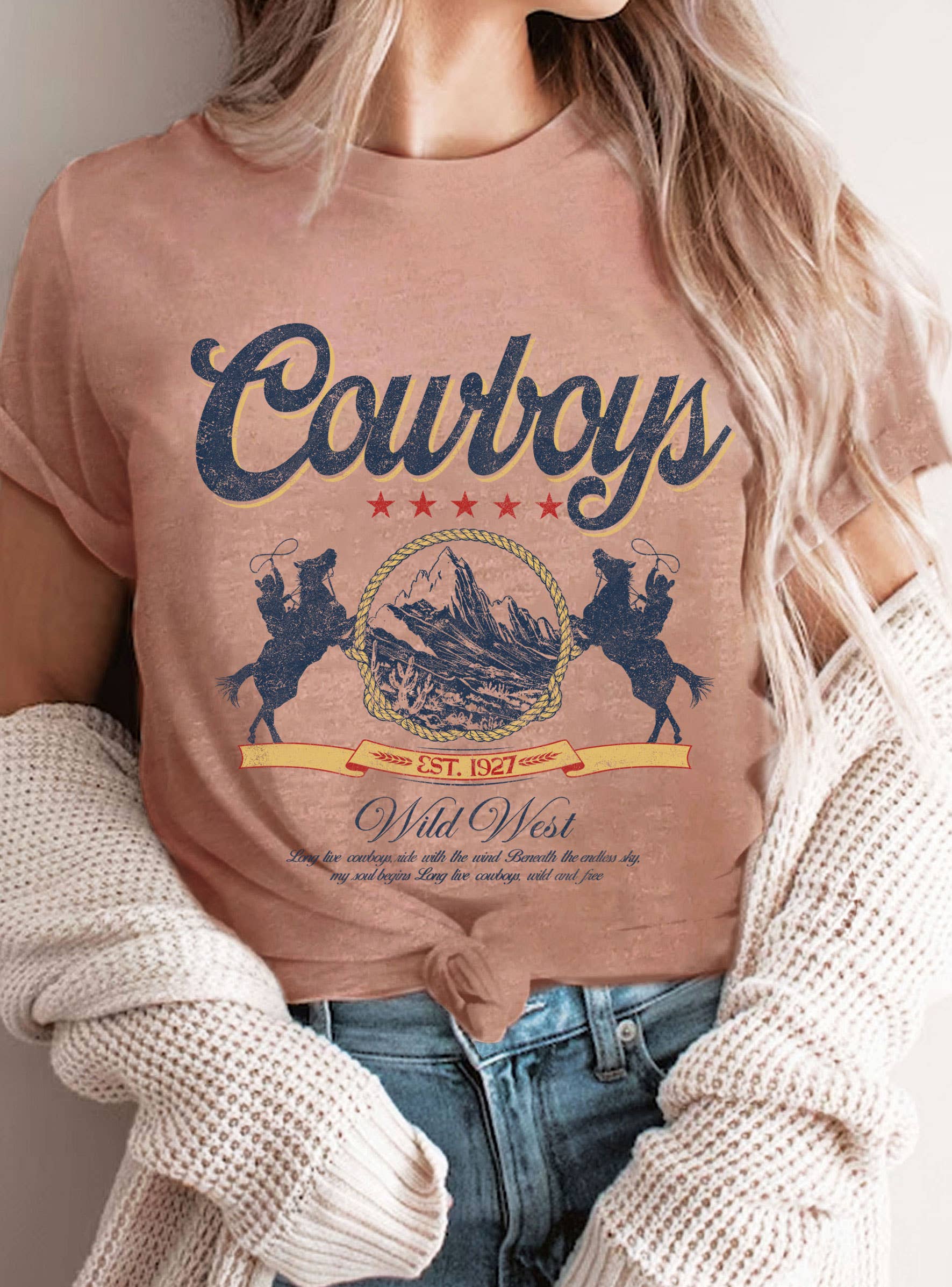Rustee Clothing - Wholesale Screen Printed T-Shirt - Unisex - COWBOY WILD WEST GRAPHIC T SHIRTS4