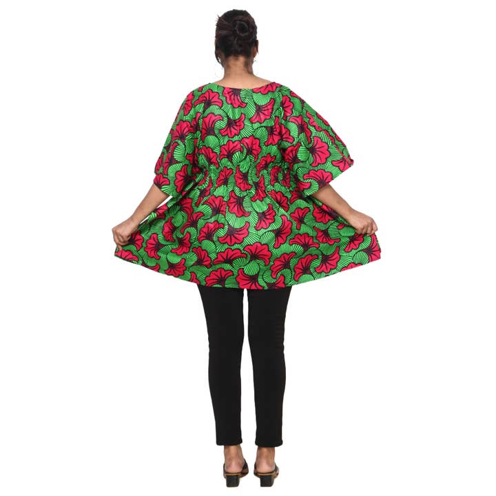 African Stars - Wholesale Kaftan - Women's - Women's Half Kaftan With Elastic Waist -- FI-P1453