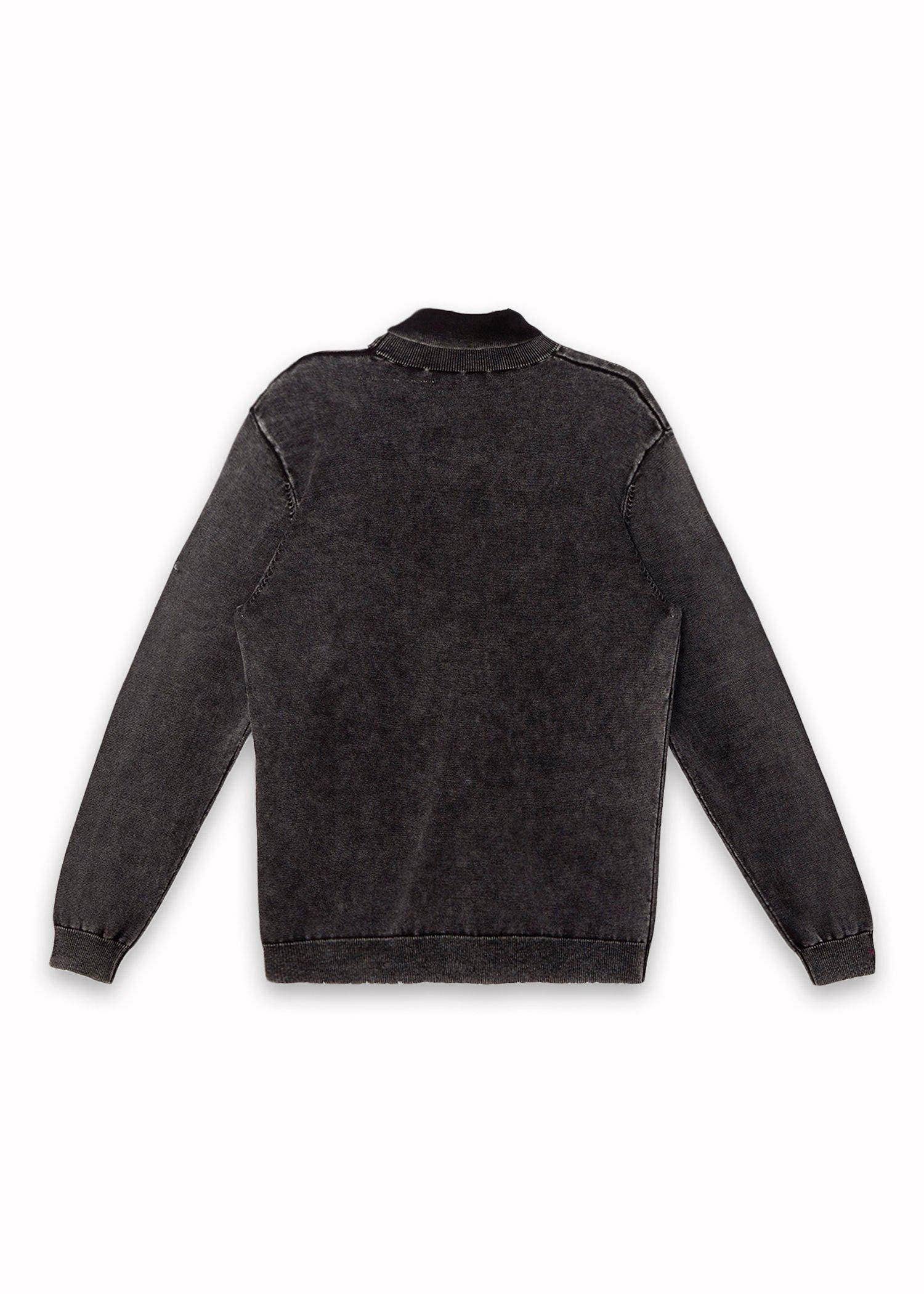 Robin K - Wholesale Knit Sweater - Men's - Men's Scorpion Turtle Neck Sweater in Black2