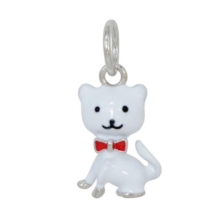 pendant white cat 925 silver for wholesale by Janusch