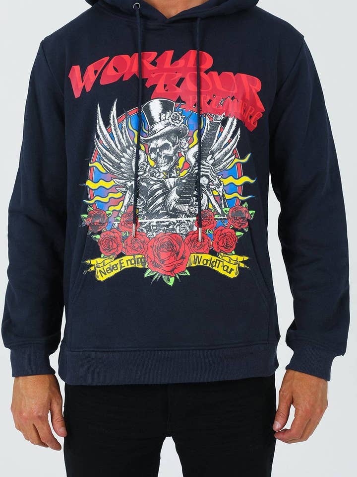 Navy Never-Ending Hoodie for wholesale by World Tour