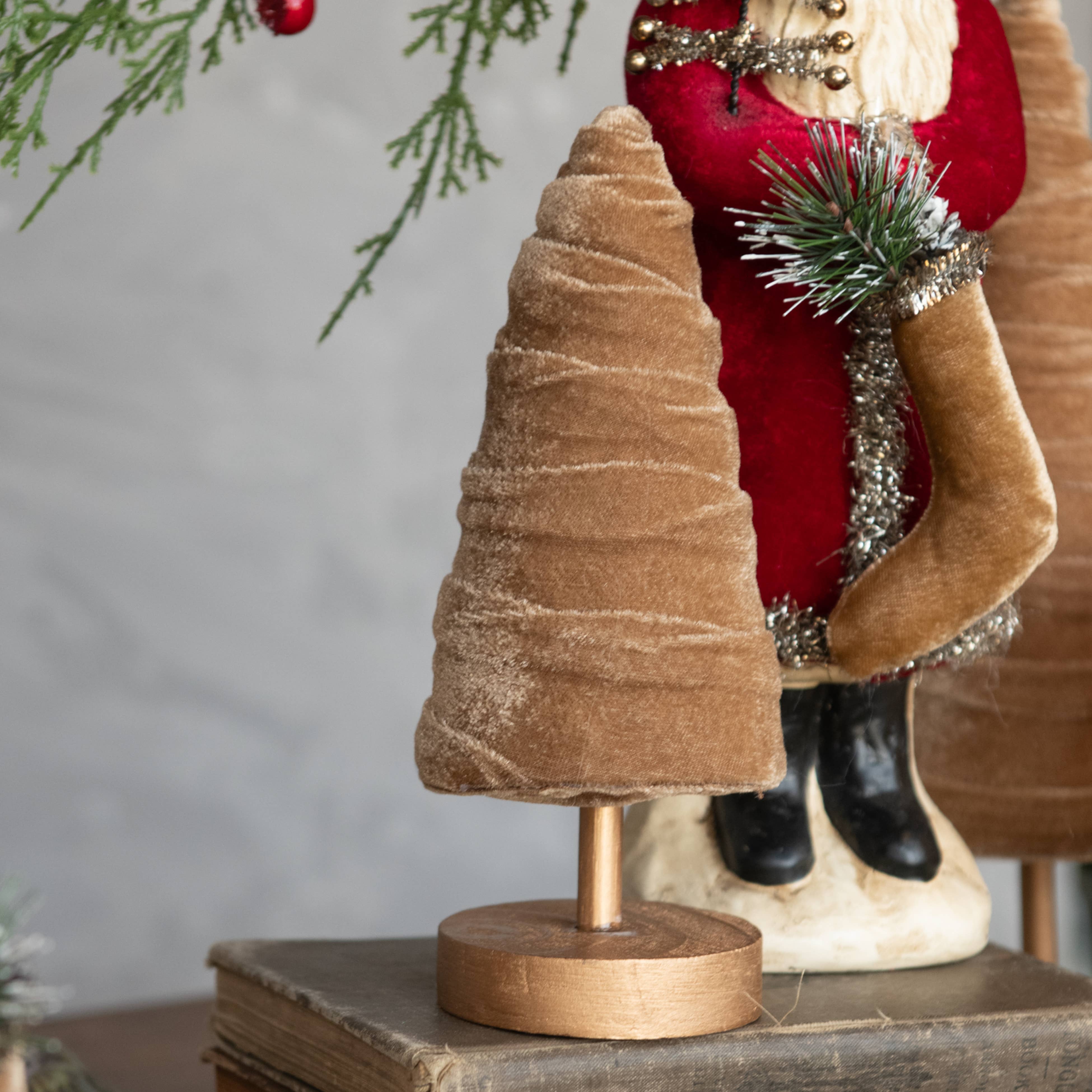 Ragon House - Wholesale Decorative Tabletop Object - 8" FAWN VELVET TREE0