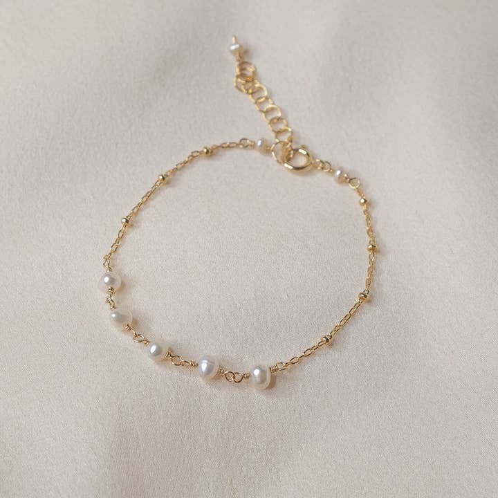Lani Pearl Bracelet for wholesale by Aja Jewelry