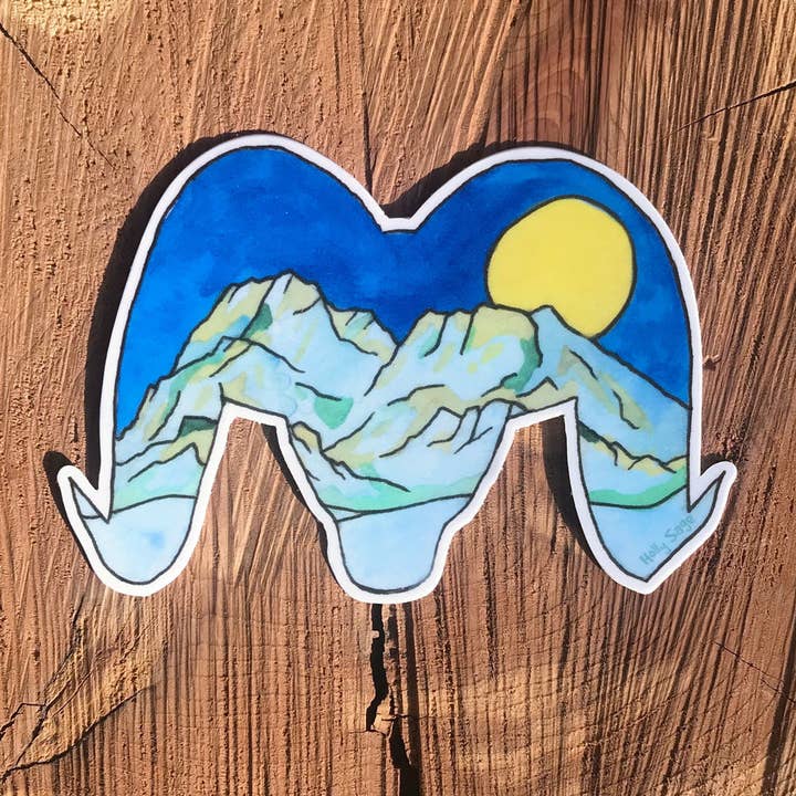 Ramscape Sticker for wholesale by Holly Sage Art
