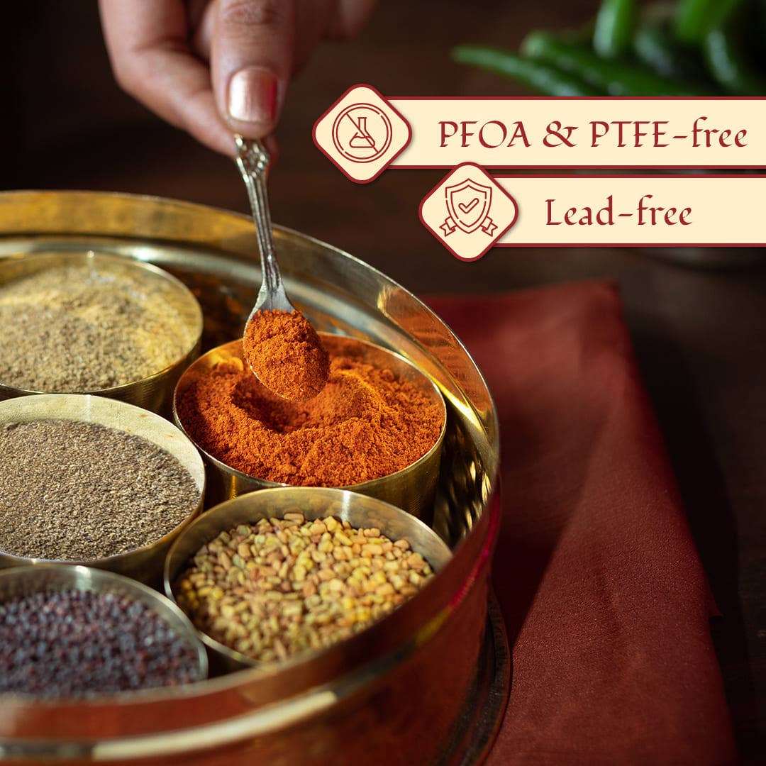 P-TAL – wholesale Spice rack – Brass Masala Daani / Spice Box in Gift Box7