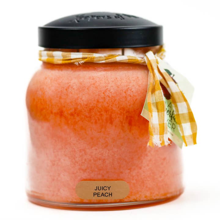 A Cheerful Giver - Wholesale Jar/Filled Candle - KOTL Papa Candle (34oz.) – Juicy Peach