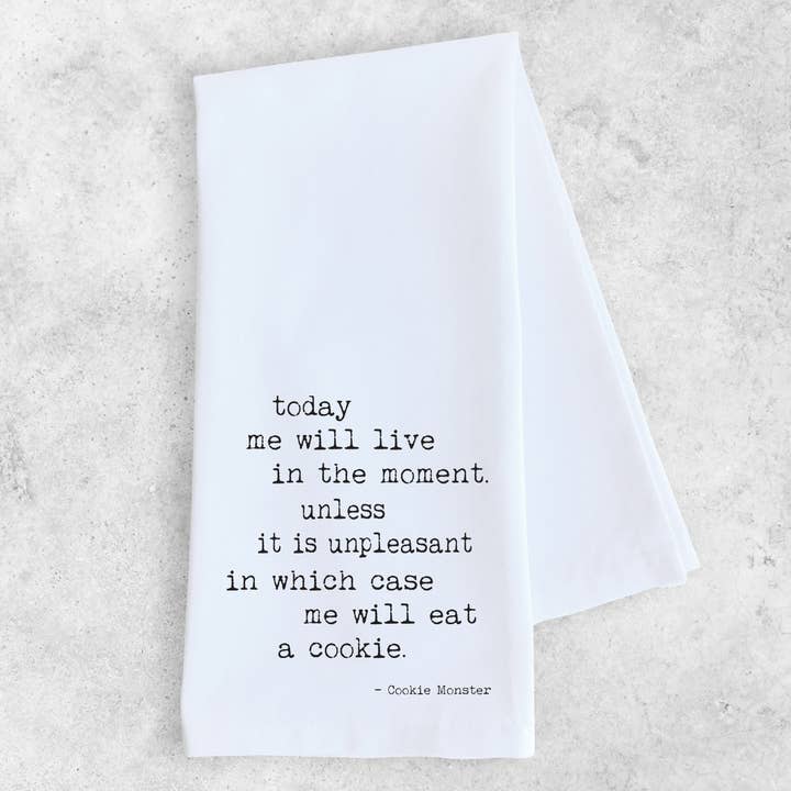 Cookie Monster - Tea Towel for wholesale by DEV D + CO.