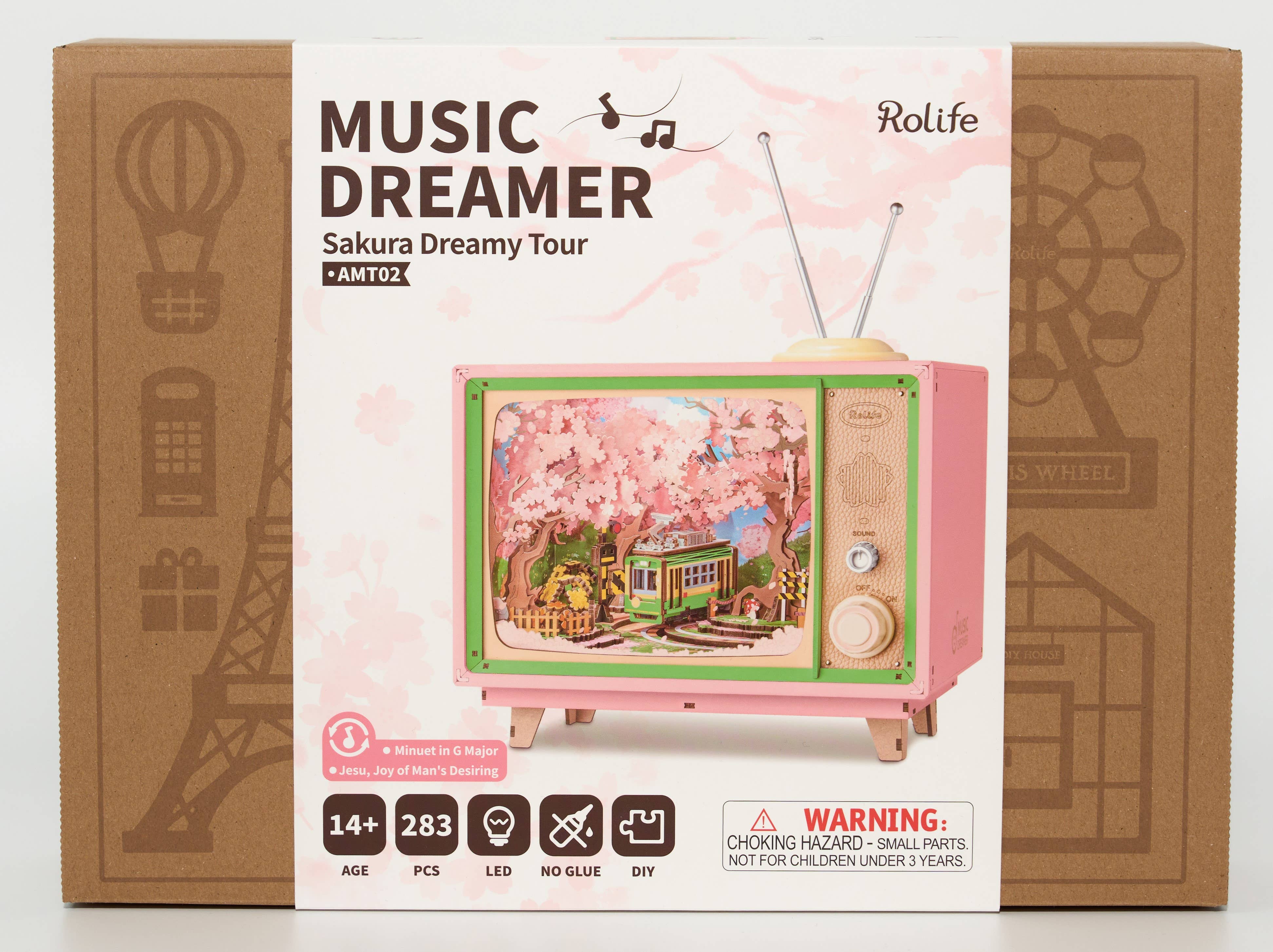 Robotime - Wholesale DIY Craft Kit - Sakura Dreamy Tour Music Box0