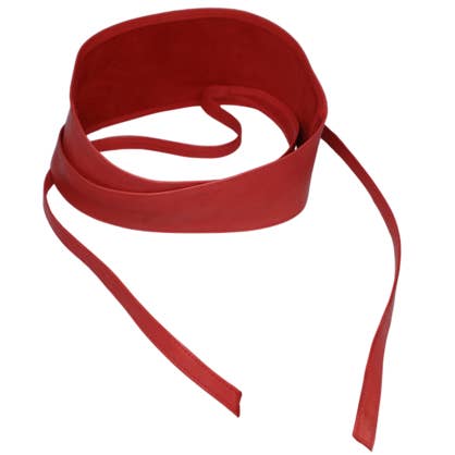 Ceinture en cuir Vera May rouge LB001 pour la vente par VeraMay