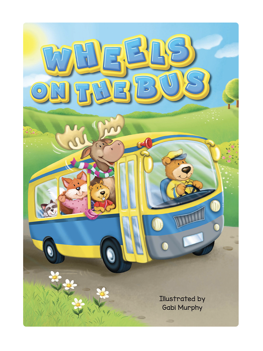 Little Hippo Books - Wholesale Preschool Book (3-5) - Wheels on the Bus- Children's Padded Board Book0
