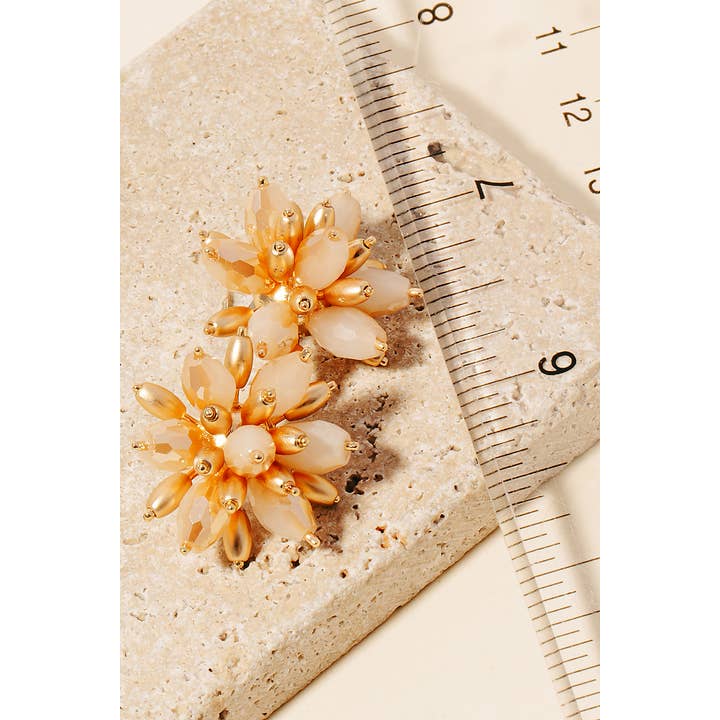 Anarchy Street - Wholesale Stud/Post Earrings - Cluster Faceted Glass Beaded Cluster Earrings