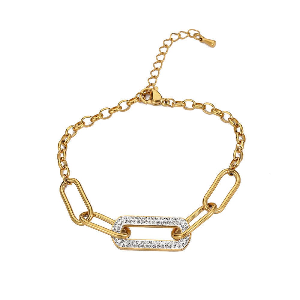 Gold Paperclip Bracelet for wholesale on Faire1