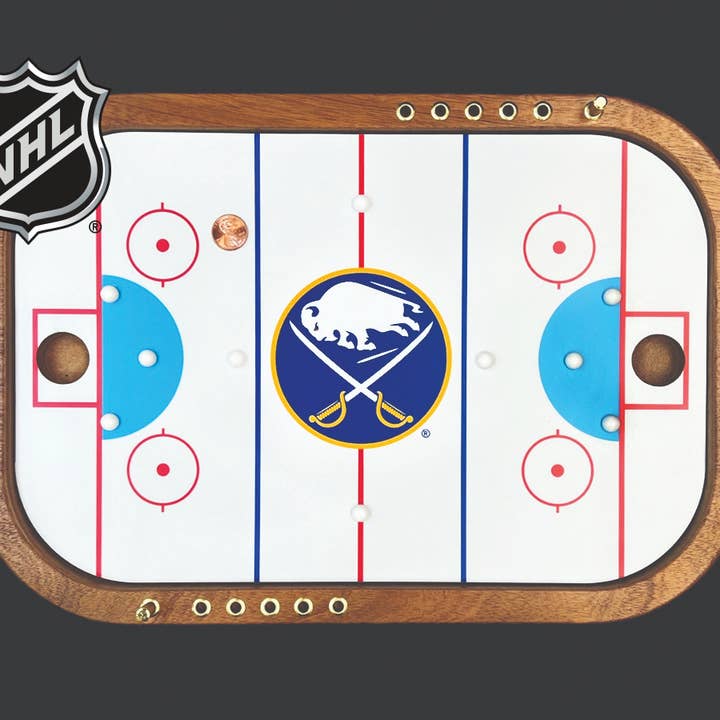 Jeu de hockey Penny des Sabres de Buffalo® pour la vente par Across the Board