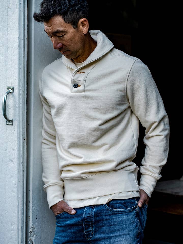 Bodega Shawl Pullover | 14oz French Terry Shawl Collar for wholesale by WiesMade