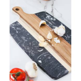 Dexas - Wholesale Cheese Board - Acacia Wood Marble Serving Board5