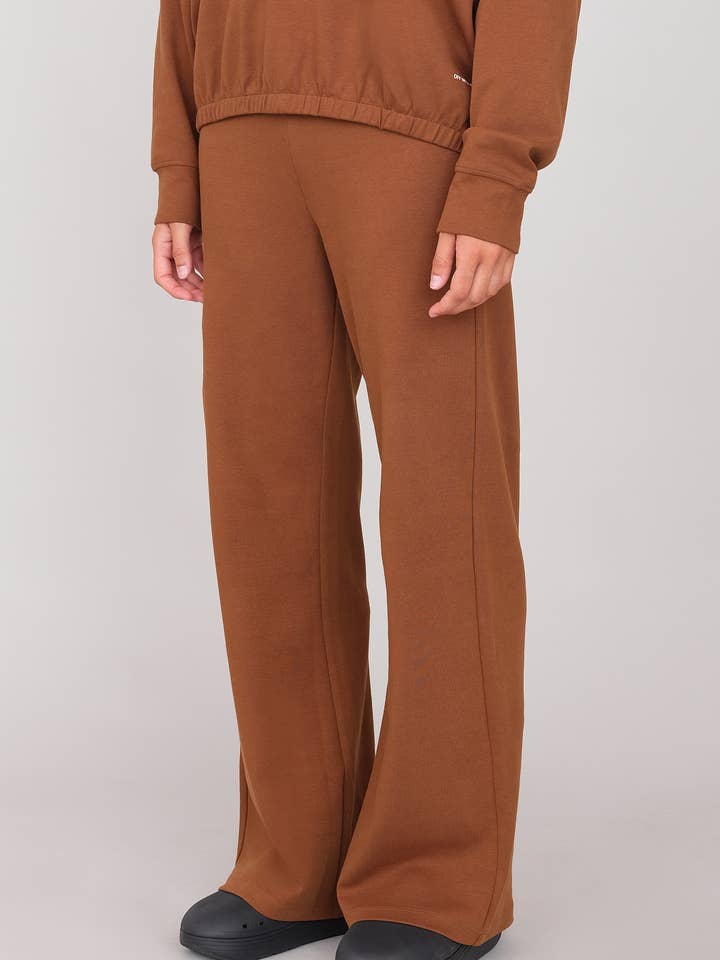 Peanut PALAZZO INTERLOCK PANTS for wholesale on Faire0