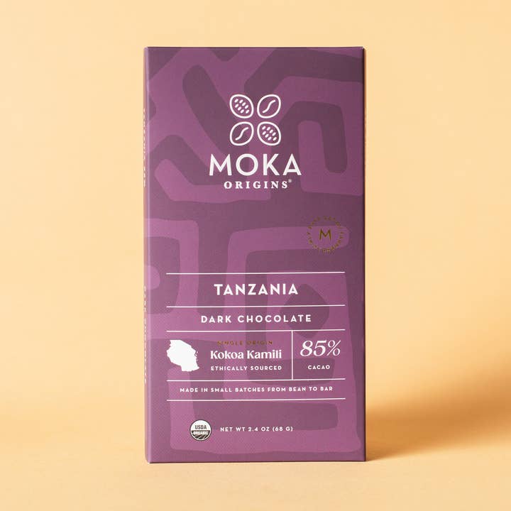 Chocolat noir 85% Tanzanie pour la vente par Moka Origins