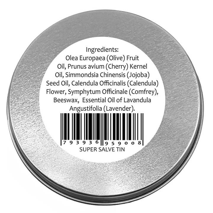 Creation Farm Inc - Wholesale Healing Salve/Balm/Cream - Calendula-Comfrey Super Salve - 3 Pack Large 4 oz Tins - Cal