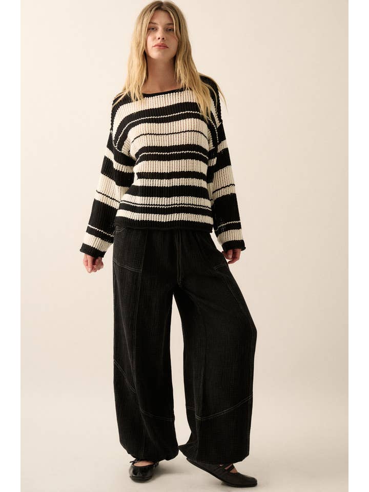 Promesa USA - Wholesale Pants - Women's - Mineral Washed Crinkle Cotton Parachute Pants30