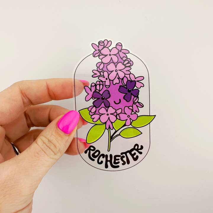 Lanni Made - Wholesale Sticker - Sticker | Rochester Lilac | 4" Vinyl Sticker