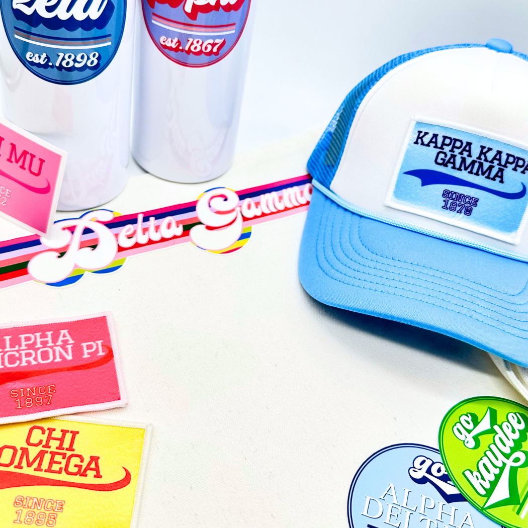 Sarahndipity Shop - Wholesale Patch - Sorority Peel & Stick Patch - Collegiate Design16