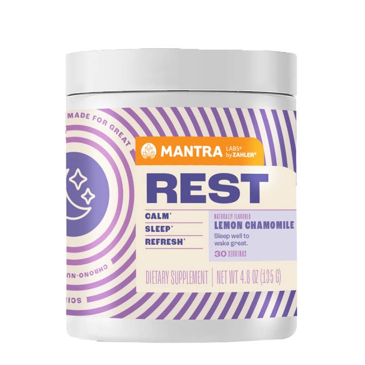 Advanced Nutrition by Zahler - Wholesale Oral Supplement/Vitamin - Mantra Rest, The Calming Supplement, Lemon Chamomile Flavor.