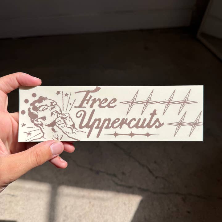 Freddy Tyler Paul - Wholesale Sticker - ‘Free Uppercuts’ Sticker