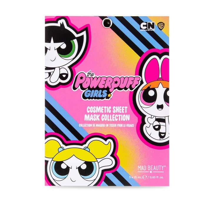 Mad Beauty USA LLC - Wholesale Skincare Face Mask - Powerpuff Girls Girls Cartoon Face Mask 3pc Set - Mad Beauty0