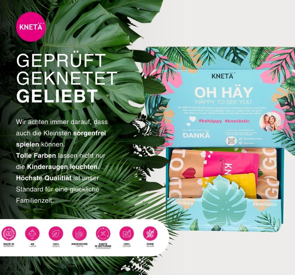 KNETÄ GmbH - Wholesale Putty/Slime - Kids - KNETAE® SET of 4 *BAGS* (4 x 100 g)1