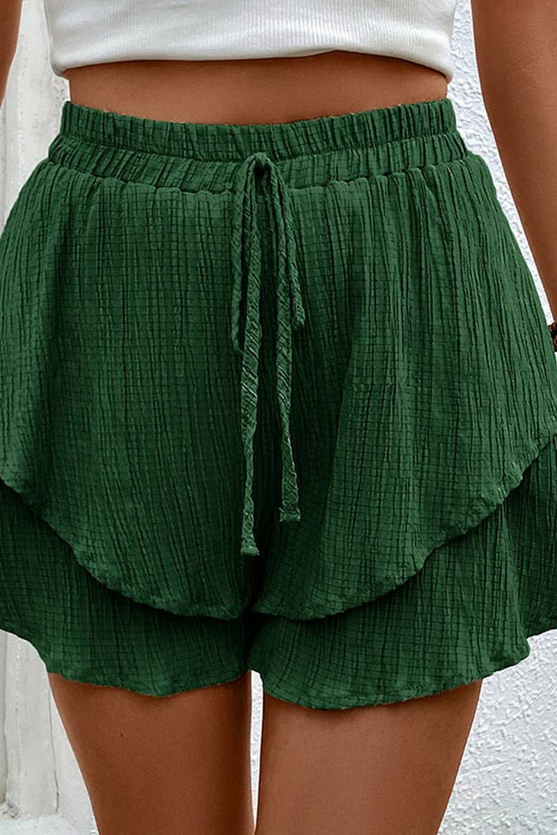 NINEXIS - Wholesale Shorts - Women's - CWBSP0320_DOUBLE LAYERED ELASTIC WAIST SHORT PANTS9