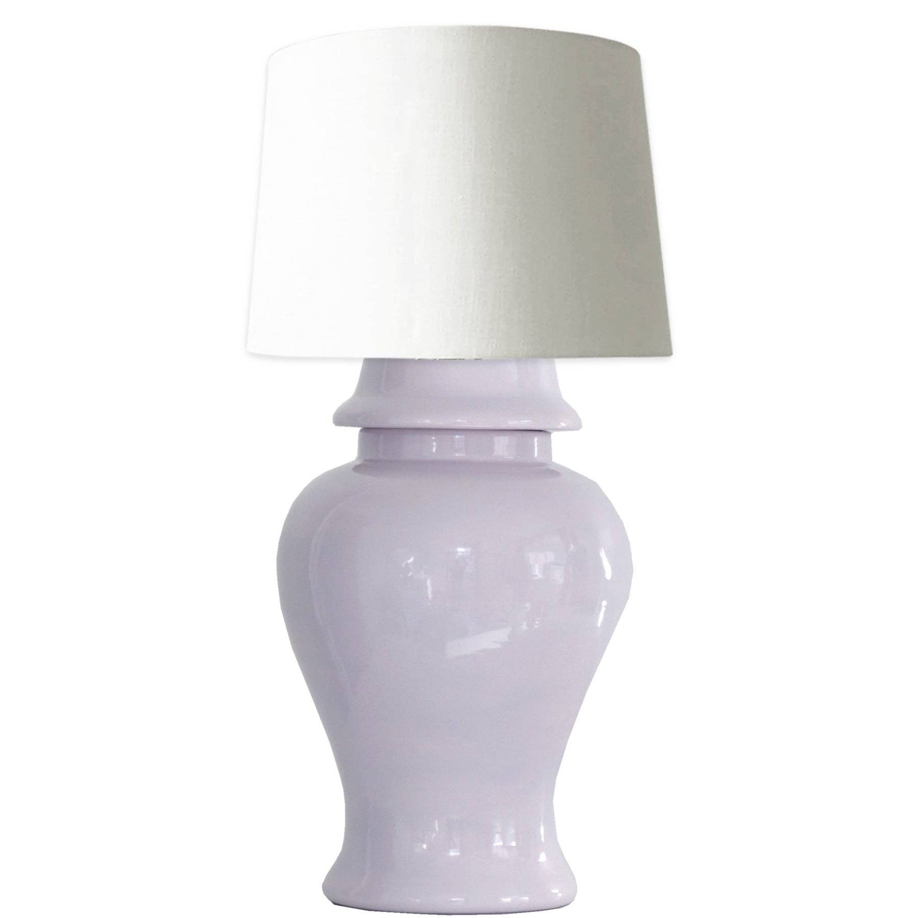 Lo Home | Ruby Clay - Wholesale Accent/Desk Lamp - Light Lavender Ginger Jar Lamp0