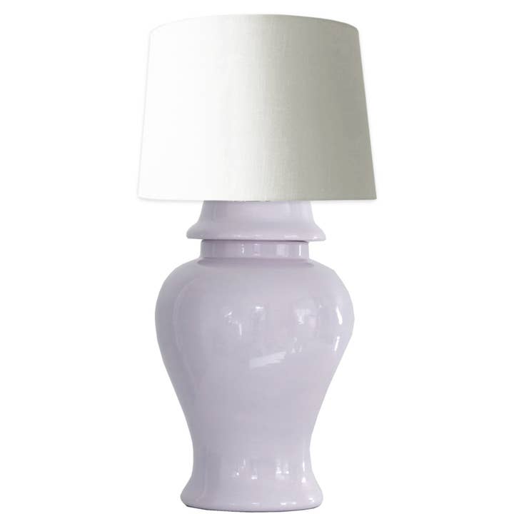 Lo Home | Ruby Clay - Wholesale Accent/Desk Lamp - Light Lavender Ginger Jar Lamp0